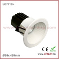 Rotación empotrada 8W COB LED techo Downlight LC7717n